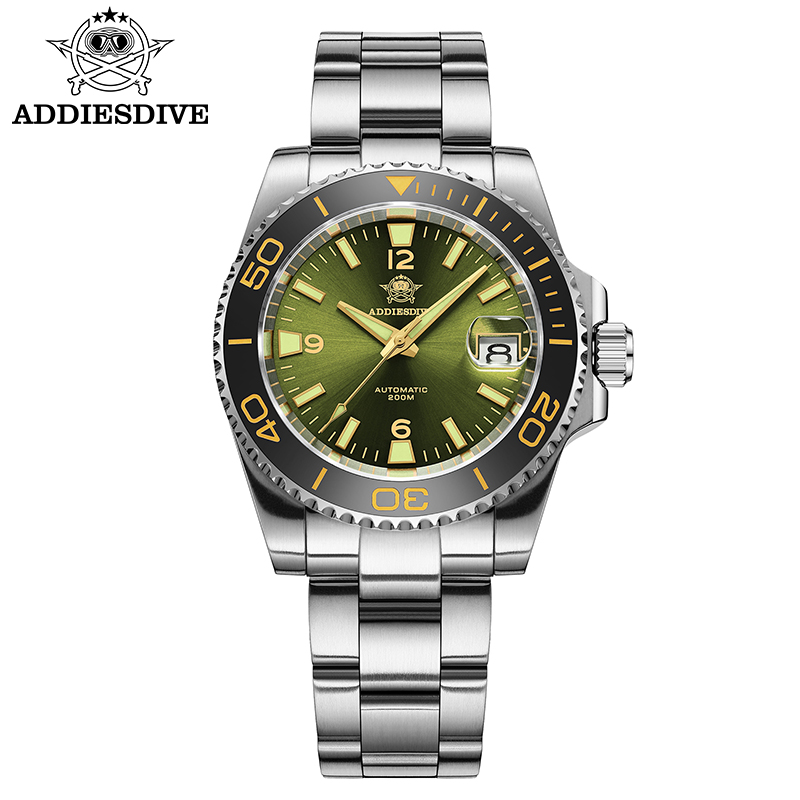Jewellery Watches - ADDIESDIVE ใหม่ดําน้ําของขวัญนาฬิกาผู้ชาย 8215 อัตโนมัติ Sapphire AR