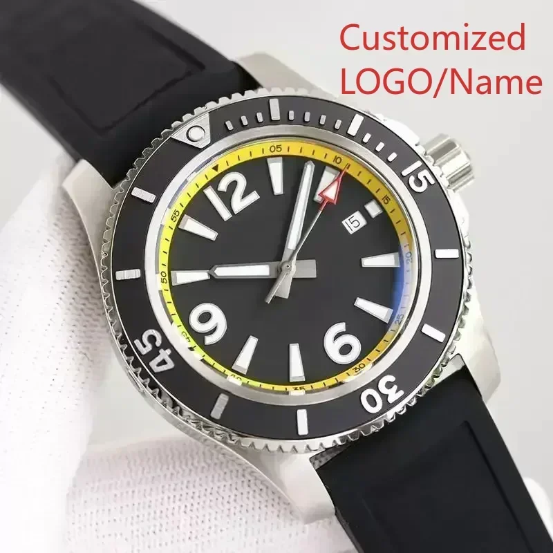Jewellery Watches - A11 ร้านค้าจำหน่ายนาฬิกาแบบกำหนดเอง นาฬิกาข้อมือผู้ชาย สีดำ สีน้ำเงิน เรืองแสง