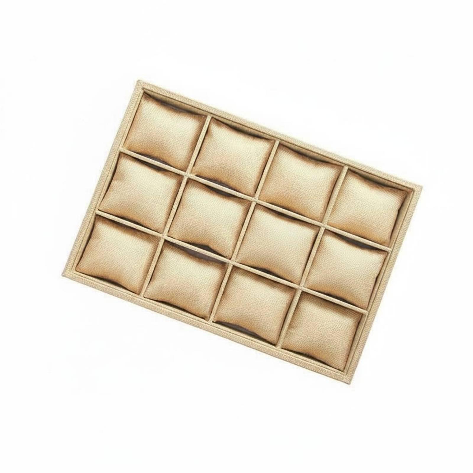 Jewelry And Watches Stores - ถาดวางเครื่องประดับผ้าแบบเปิดด้านบนสำหรับจัดแสดงนาฬิกาและเครื่องประดับ เหมาะสำหรับการจัดเก็บและจัดแสดงในร้านเครื่องประดับ
