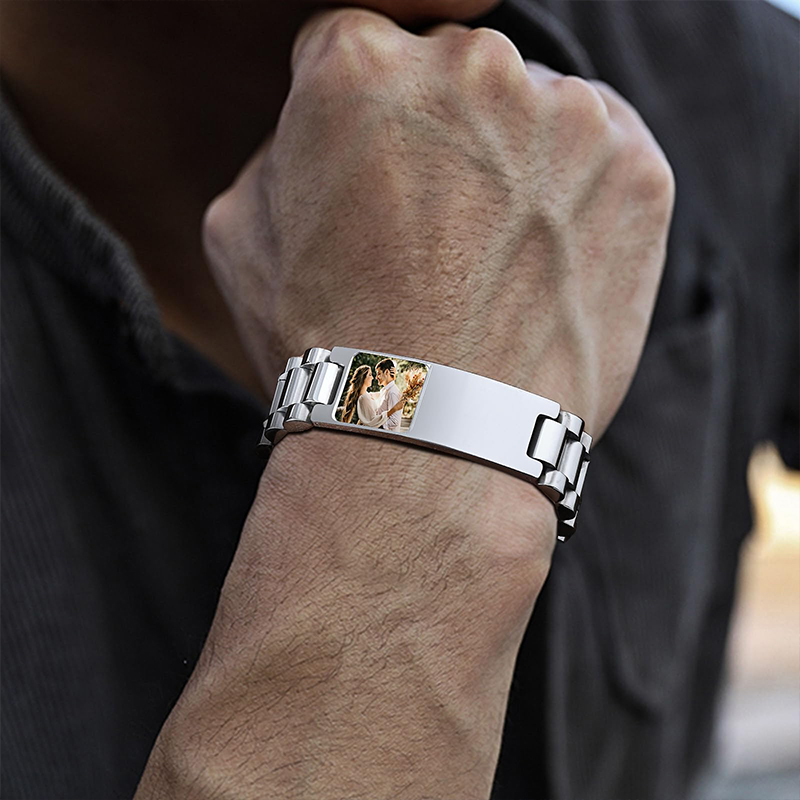 ภาพที่กําหนดเองข้อความสร้อยข้อ - Jewelry Clasp Watches บทวิจารณ์และราคา