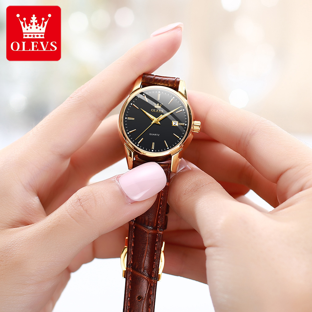 OLEVS นาฬิกา 6898 นาฬิกาผู้หญิ - Leather Bracelet บทวิจารณ์และราคา