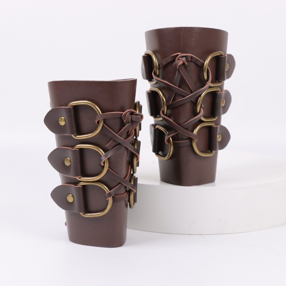 ยิงธนูยุคกลางหนังถุงมือยาว Ste - Leather Bracelet บทวิจารณ์และราคา