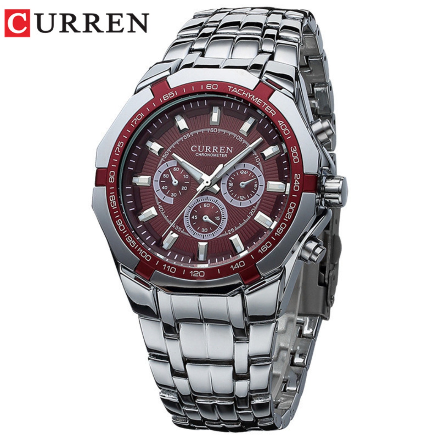 CURREN ผู้ชายแบรนด์หรูทหารกีฬา - Jewellery Watches บทวิจารณ์และราคา