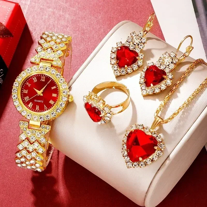 นาฬิกาหรูหราทองผู้หญิงแหวนสร้อ - Jewelry Clasp Watches บทวิจารณ์และราคา