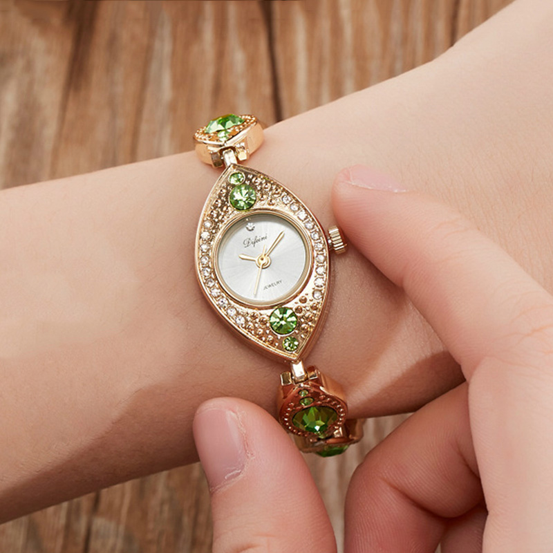 ผู้หญิงหรูหราสร้อยข้อมือนาฬิกา - Jewelry Clasp Watches บทวิจารณ์และราคา