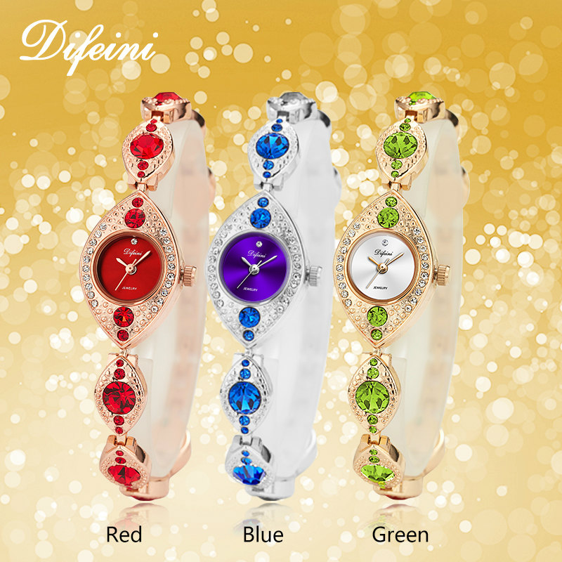ผู้หญิงหรูหราสร้อยข้อมือนาฬิกา - Jewelry Clasp Watches บทวิจารณ์และราคา