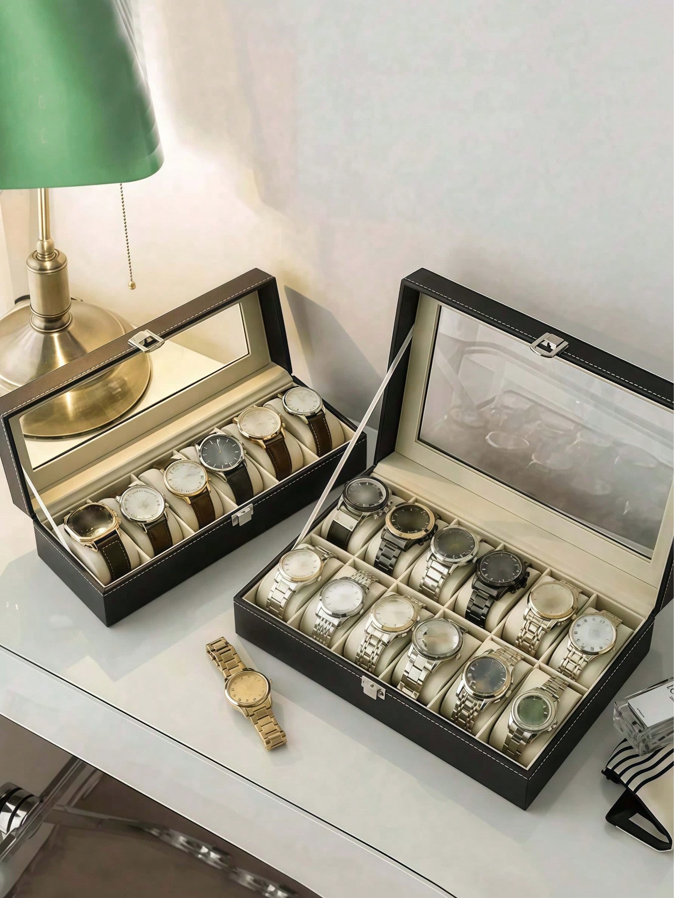 กล่องใส่นาฬิกาหนังพร้อมกุญแจล็ - High Jewelry Watches บทวิจารณ์และราคา