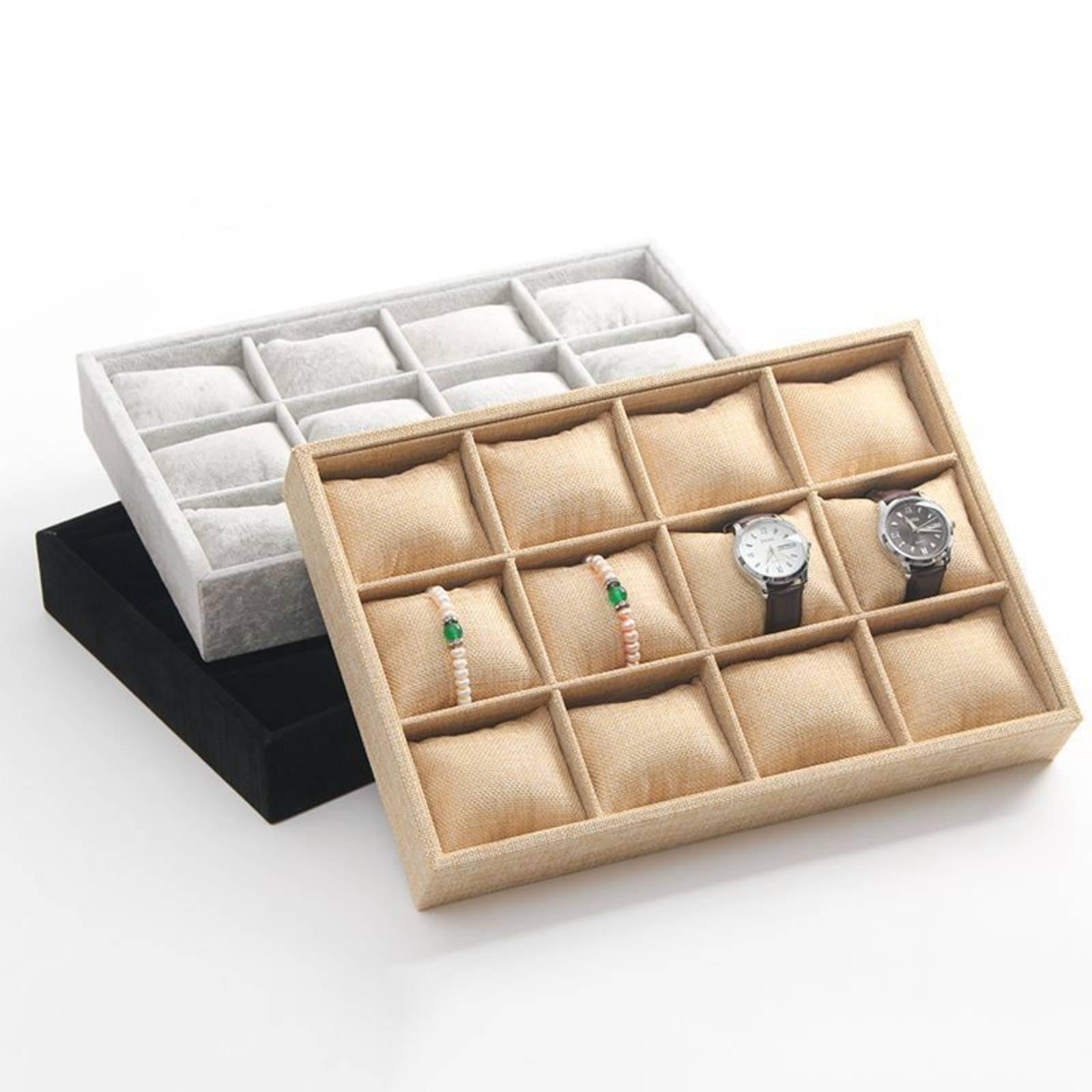 ถาดวางเครื่องประดับผ้าแบบเปิดด - Jewelry And Watches Stores บทวิจารณ์และราคา