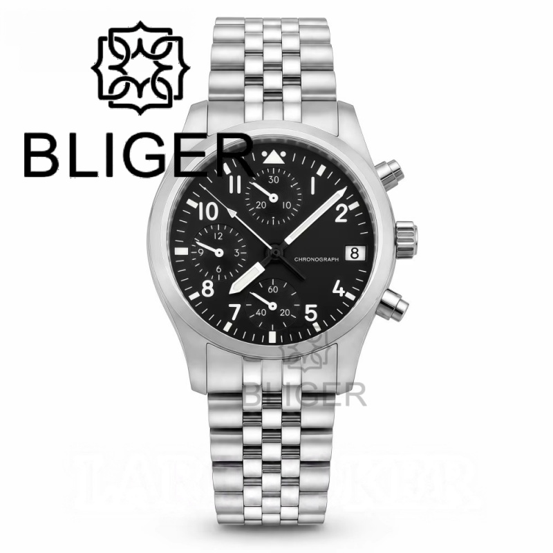 BLIGER ฟูลแบล็ค บรัช 38 มม. VK - Jewellery Watches บทวิจารณ์และราคา