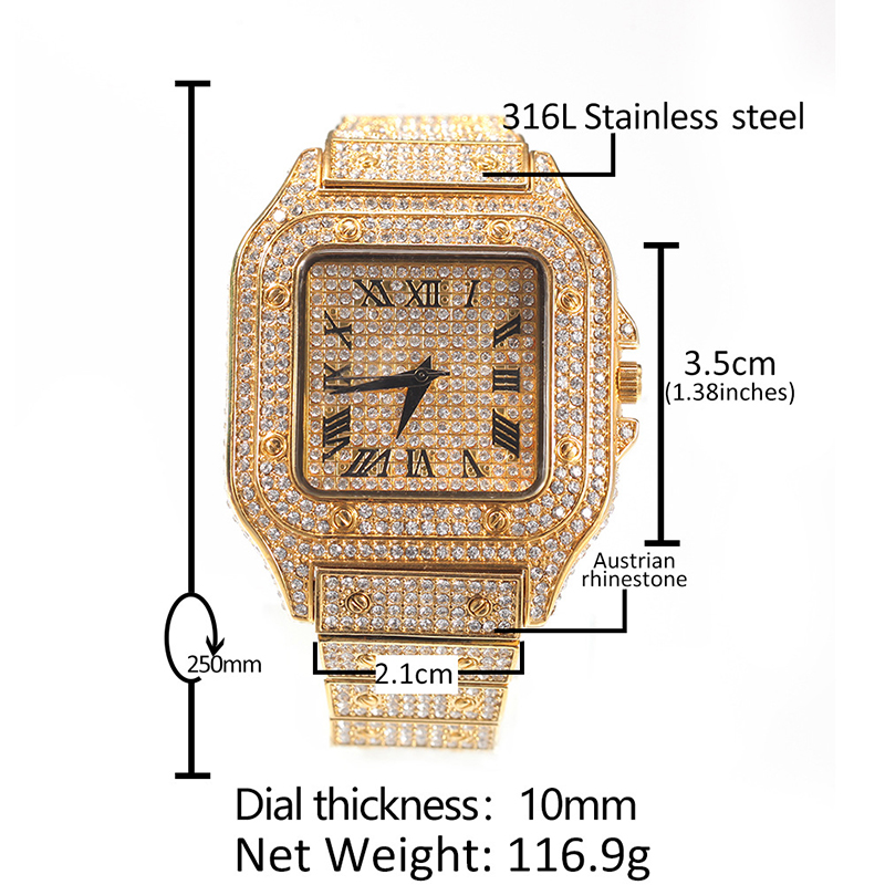 นาฬิกาข้อมือควอตซ์หรูหราสไตล์ฮ - Jewelry Type Watches บทวิจารณ์และราคา